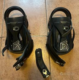 Attacchi snowboard Static – coppia usata uno rotto