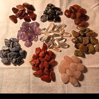 set di 15 pietre naturali burattato come da foto 