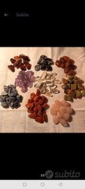 set di 15 pietre naturali burattato come da foto 