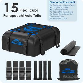 Box Tetto Auto 425L morbido e nuovo