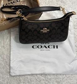 Borsa Coach nera e marrone in pelle – mini bag ele