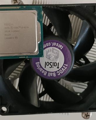 Intel i5-4570 CPU PC gaming + ventola - test OK