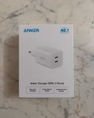 Caricabatterie Anker 50W 2 porte Sigillato (Apple)
