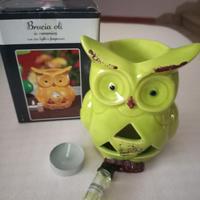 Diffusore oli essenziali gufo in ceramica 