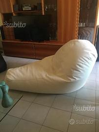 Poltrona Lettino Sacco (Pouf) Design - Panna