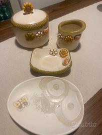 Set 4 pezzi da bagno thun