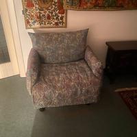 Poltrona letto in stoffa fantasia