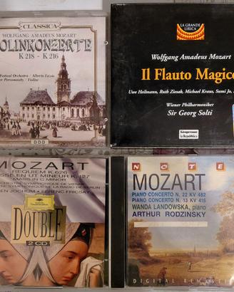 Mozart vari cd musicali doppi e singoli anni 90