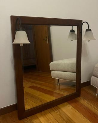 Specchio con lampade