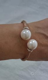bracciale rigido aperto torchon con