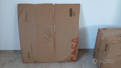 Tavolo in vetro e oro 120 cm NOEL Deghi nuovo