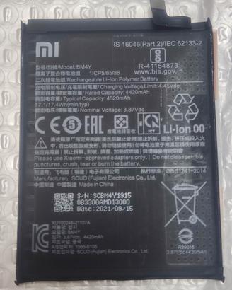 Batteria BM4Y  Poco F3  Xiaomi MI11 Redmi K40