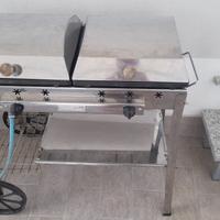 Ferraboli Plancha Gas Stereo Inox 45 - Barbecue a