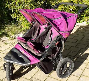 passeggino gemellare a tre ruote