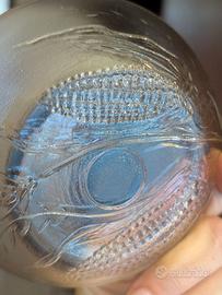 5 ciotole in vetro anni 20, con spighe di grano