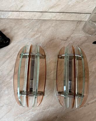 Applique, plafoniera e set VECA per Fontana Arte
