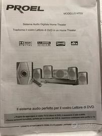 Lettore DVD home theatre System 5.1 PROEL