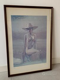 Litografia “Nudo” Innocenzo Melani