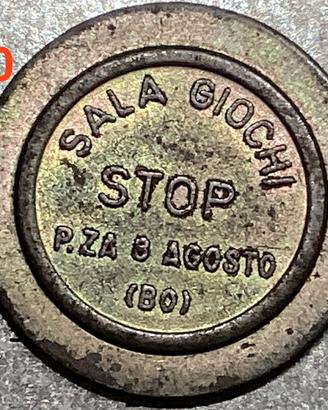 Gettone Sala Giochi “STOP” Bologna pzz VIII AGOSTO