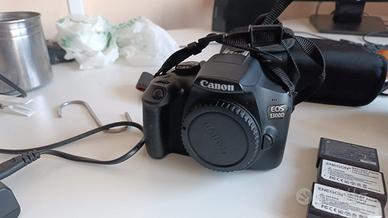 Canon 1300D+obbiettivo 18-55 mm canon- fish eye