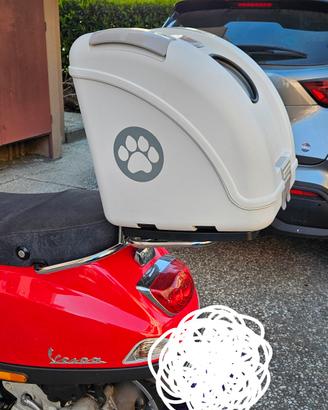 Trasportino animale per scooter