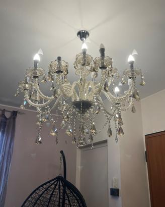 Lampadario candelabro e coppia di applique
