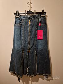 Gonna lunga jeans Gai Mattiolo TG S 