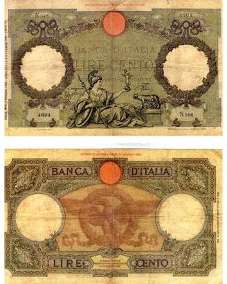 Banconota 100 Lire Italia 5.10.1931 - Non testata