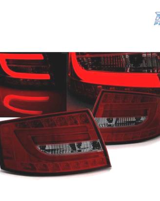FANALI A LED BAR ROSSO PER AUDI A6 C6 SEDAN 04-08 