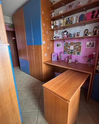 Cameretta Moderna per Ragazzi con 2 letti