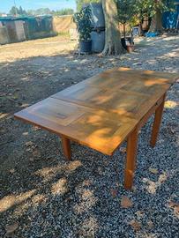 Tavolo 90x90 Allungabile Stile Romagnolo Anni '60