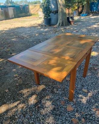 Tavolo 90x90 Allungabile Stile Romagnolo Anni '60
