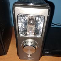 Amplificatore a valvola, casse e CD con telecomand