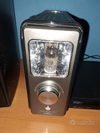 Amplificatore a valvola, casse e CD con telecomand