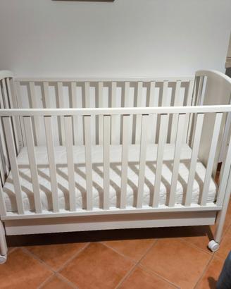 Culla Mibb Orsetto Aquilone Bianco con Materasso -