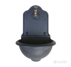 Fontana a muro in ghisa Stubai antracite Papillon