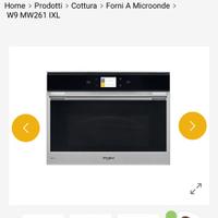 Forno a micronde da incasso whirlpool