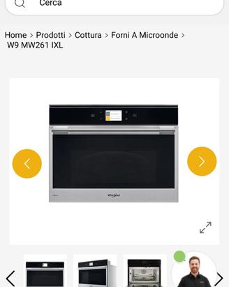 Forno a micronde da incasso whirlpool