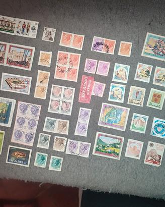 Serie di francobolli italiani e non solo