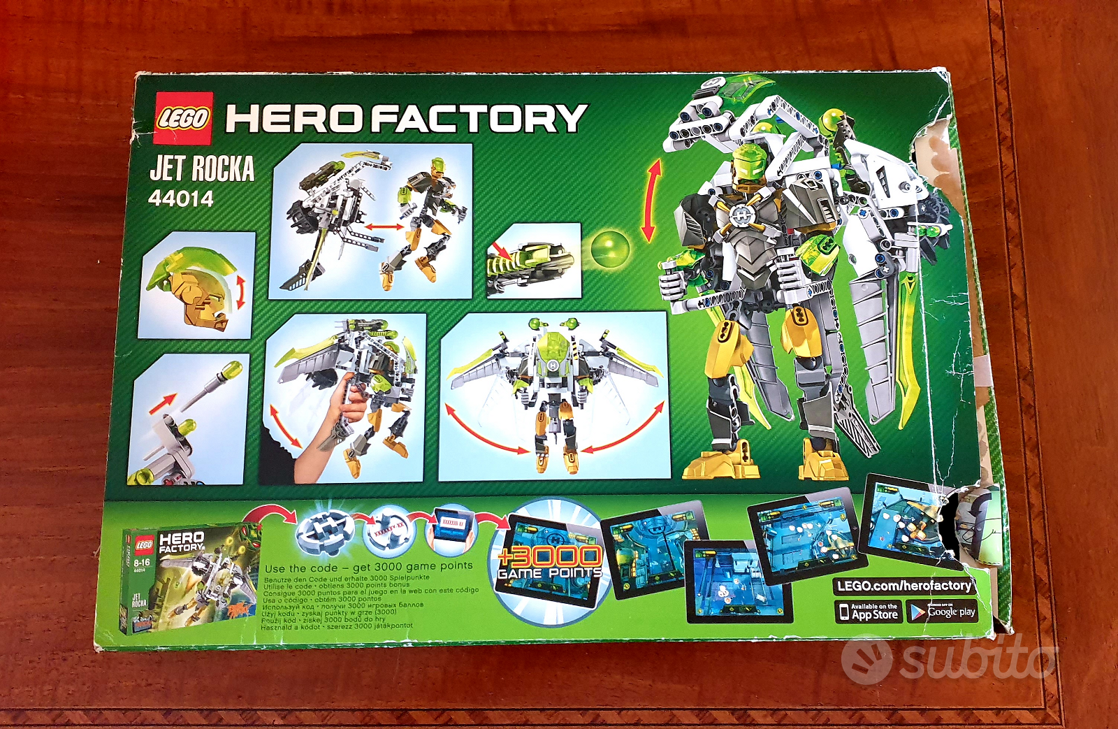 Lego HERO FACTORY JET ROCKA 44014 Tutto per i bambini In vendita