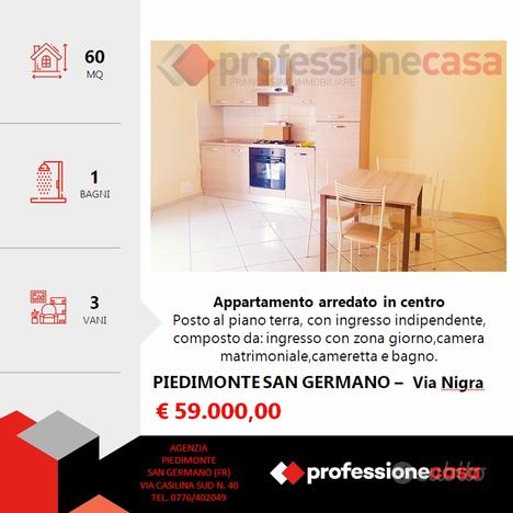 Appartamento con 2 camere in centro