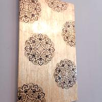 Quadro con foglia oro e resina fatto a mano