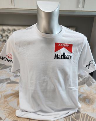 maglietta Ayrton Senna Mclaren 
