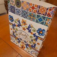 8 BORSINE in cartoncino sottile colorato lucido