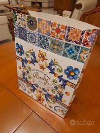 8 BORSINE in cartoncino sottile colorato lucido