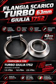 FLANGIA SCARICO TURBO GIULIA 1752  63 MM + VBAND  
