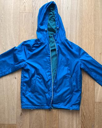 Giacca K-Way Double Face Reversibile Blu Taglia M