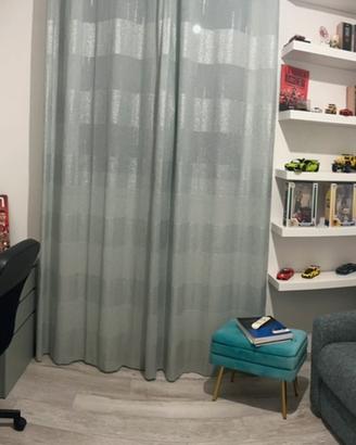 tre coppie di tende ad anelli