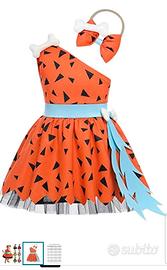 Vestito da carnevale Flintstones da bambina