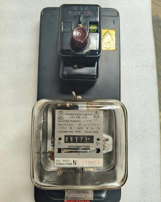 contatore elettrico Enel monofase vintage 